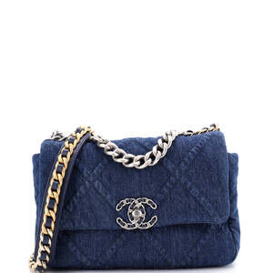 Chanel Medium 19 Flap Bag Quilted Denim